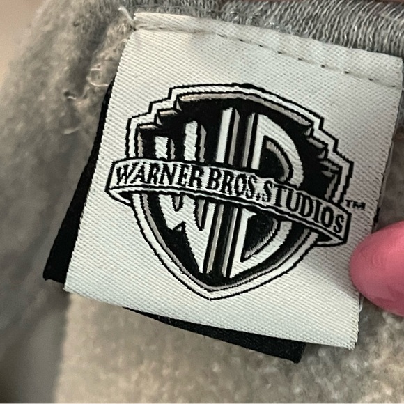 WARNER BROS STUDIOS Grey Logo Zip Up Hoodie - Picture 7 of 8